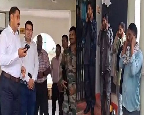 मेन गेट में रजिस्टर लेकर बैठ गए कलेक्टर, देरी से ड्यूटी में पहुंचे जिला पंचायत के कर्मचारियों में मचा हडकंप