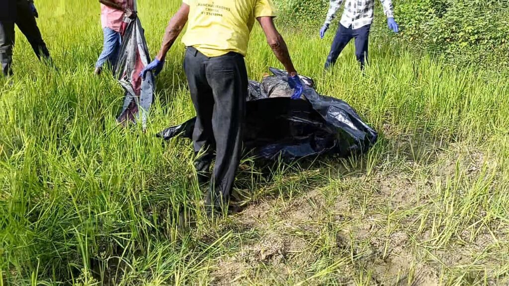 खेत से बरामद युवक का शव, गांव में सनसनी