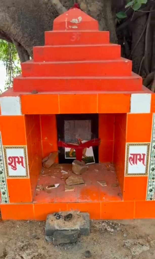 भेन्डरी-जामगांव में असामाजिक तत्वों की करतूत, बजरंगबली मूर्ति क्षतिग्रस्त,एफआईआर दर्ज कराने की तैयारी