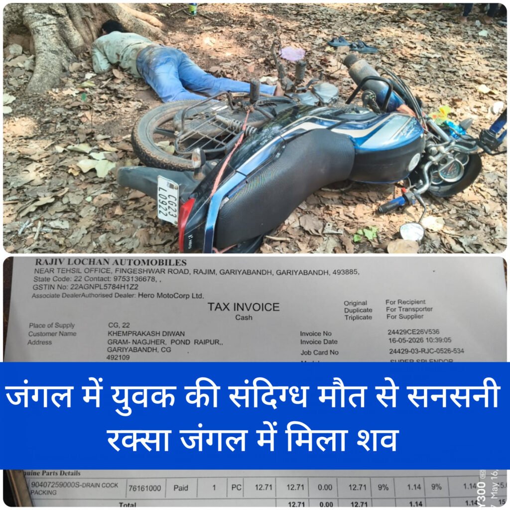 जंगल में युवक की संदिग्ध मौत से सनसनी, रक्सा जंगल में मिला शव